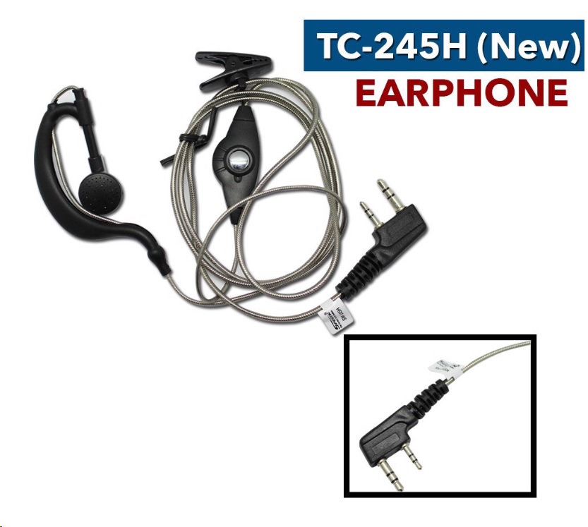 Tai nghe máy bộ đàm Kaiwa dạng thẳng 1 Tn TC245H
